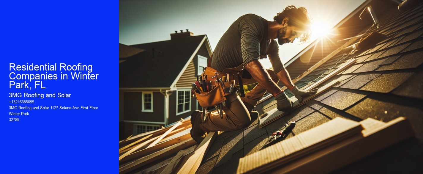 Residential Roofing Companies in Winter Park, FL